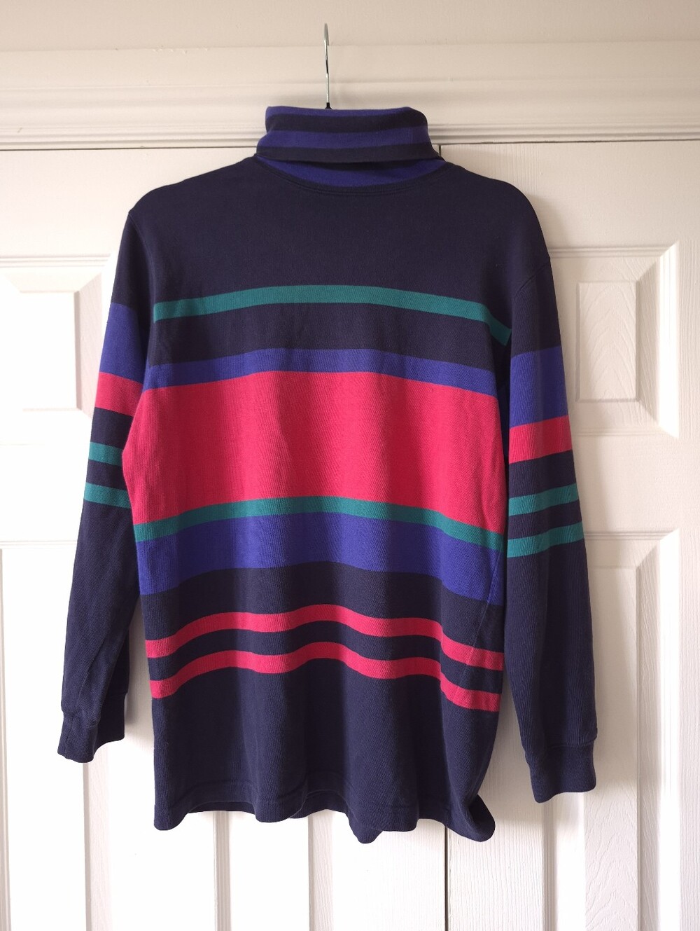 90s Men's Navy Turtleneck Sweater